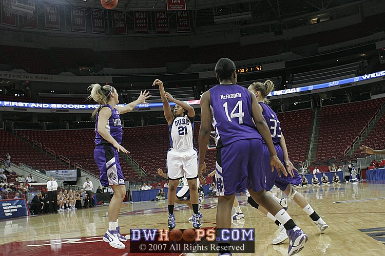 Another hoop for Joy, assisted by Bridgette