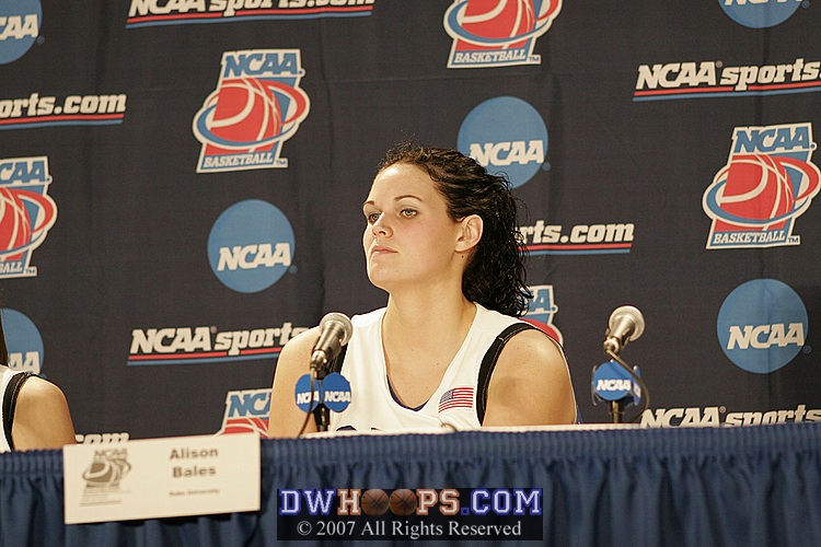 Alison in the press conference