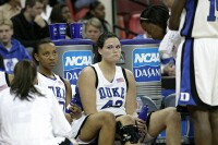 45-27, 15:56 - Three turnovers and several defensive lapses in the first four minutes of the second half made for an unhappy bench, regardless of game score.