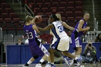  - Keturah Jackson goes for the steal...