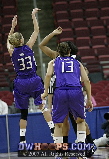 Another jumper for Keil in her final college game