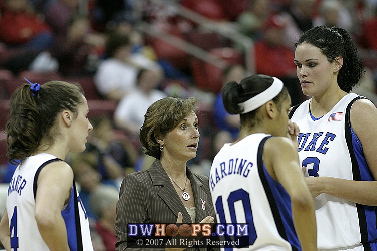 Coach G counsels her starters
