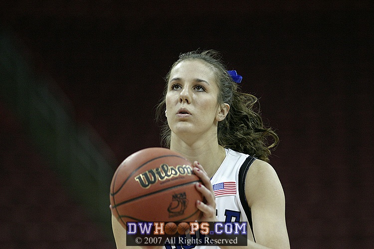 Abby made the first, but missed the second.  Duke was 7-12 from the stripe in the second half.