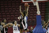 49-40, 11:09 - ...and Abby is whistled for her fourth foul