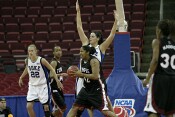 51-44, 9:25 - Alison Bales is called for a foul, her first