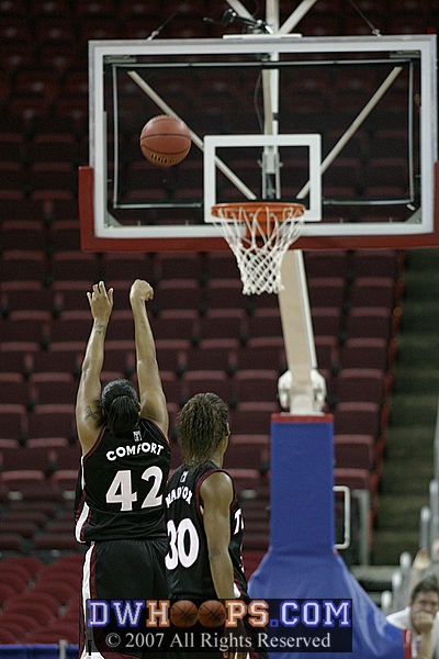 Comfort's FT would have closed the gap to 4, but she missed, and the Duke run began...