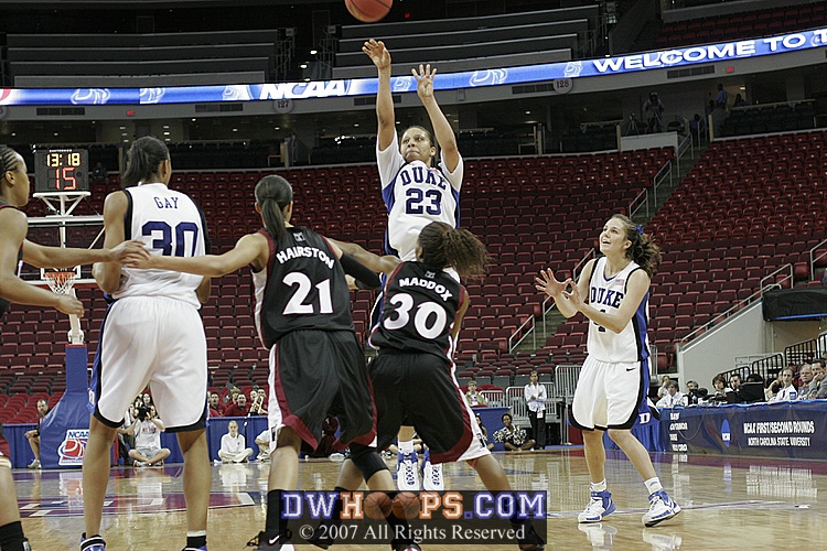 Abby was ready, but Wanisha's three was pure