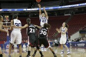 48-40, 13:18 - Abby was ready, but Wanisha's three was pure