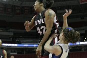 48-40, 12:42 - Lady Comfort fouls Abby Waner, they almost fell on me