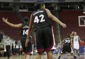 49-42, 11:04 - Landry tries to fire up the Temple crowd as Harding brings the ball up for Duke