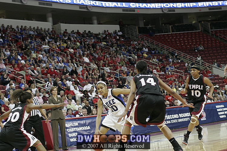 Harding dribble penetration drew the defense...