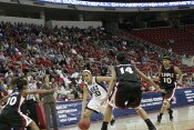 51-46, 8:40 - Harding dribble penetration drew the defense...