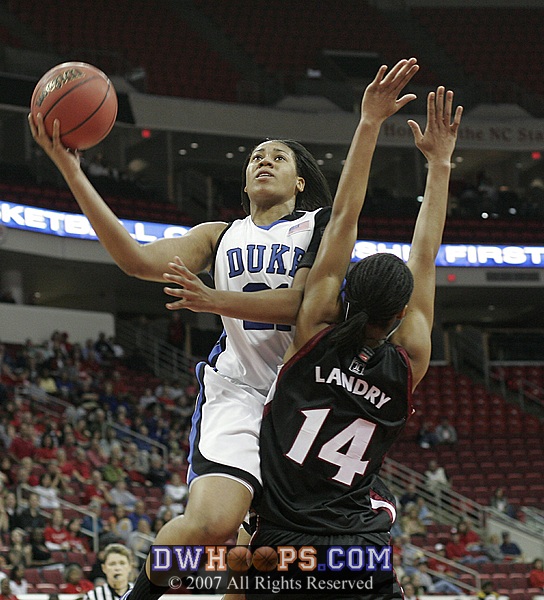 Joy's driving layup put Duke back up by double digits