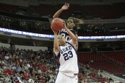 57-46, 6:42 - ...to spoil the Smith layup