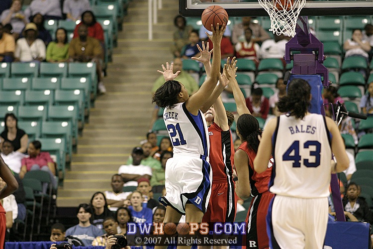 Missed layup by Cheek