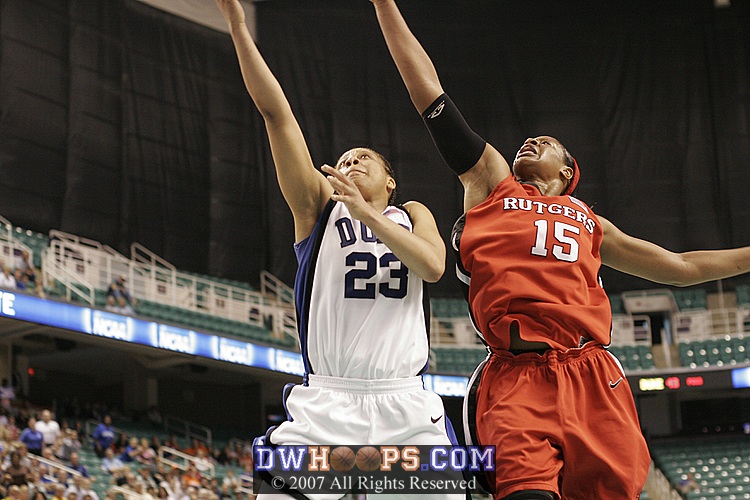 Duke is unable to gain separation, either on the court or the scoreboard, as another layup is missed