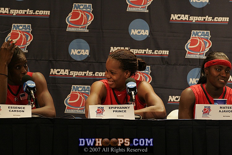 Smiles in the Rutgers press conference