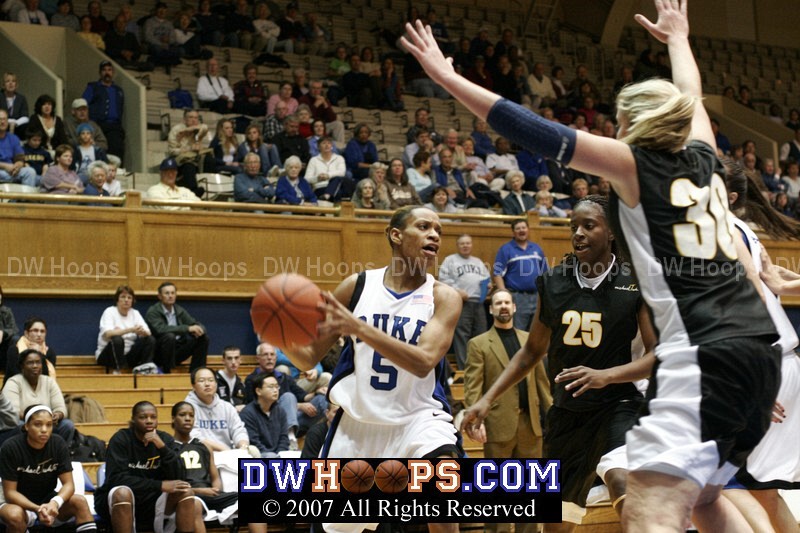 Duke freshman Jasmine Thomas