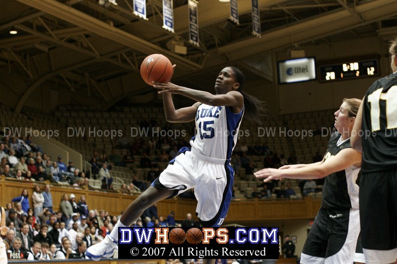 Bridgette Mitchell missed this shot but got her own rebound