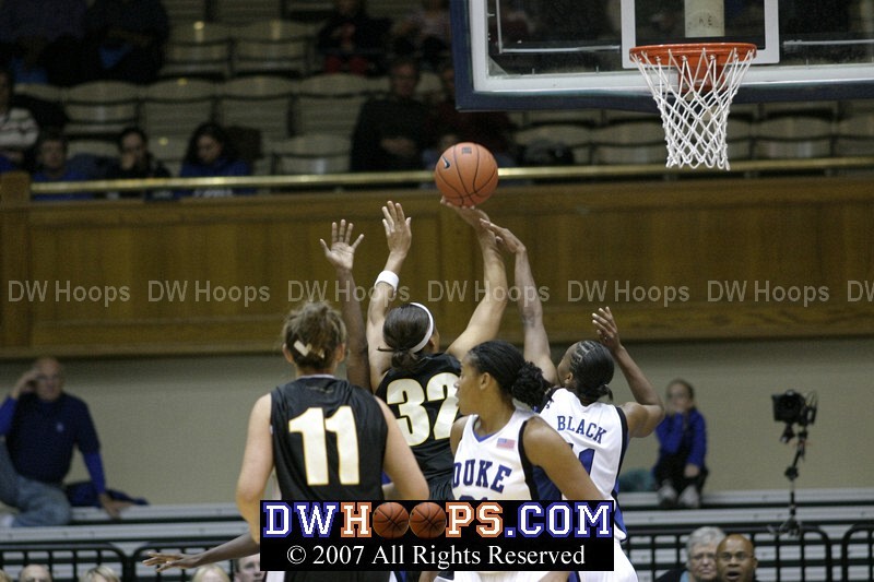 Chante Black fouls Courtney McDaniel