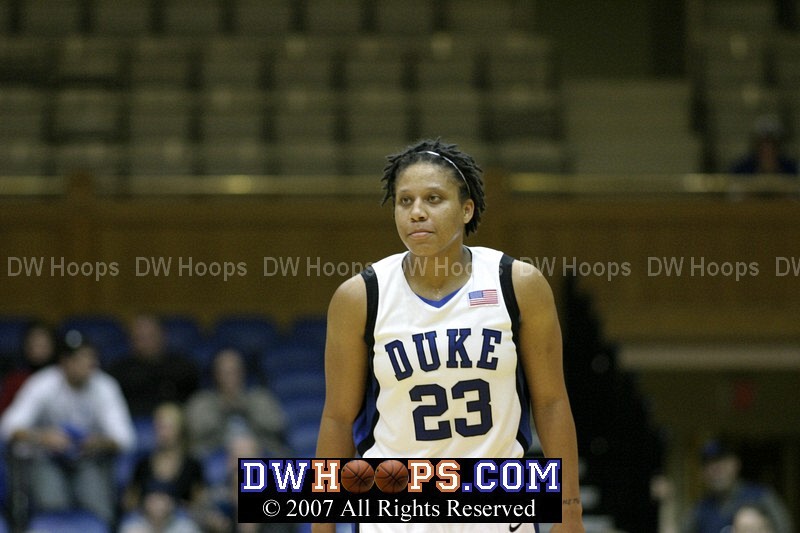 Wanisha Smith after converting a sweet three pointer