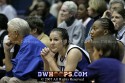  - Abby Waner watches from the Duke bench after a 4-6 3FG evening