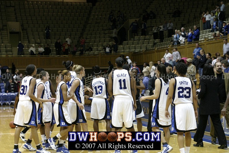 Postgame handshakes and hugs - Team Reebok's journey ends while Duke's is just beginning