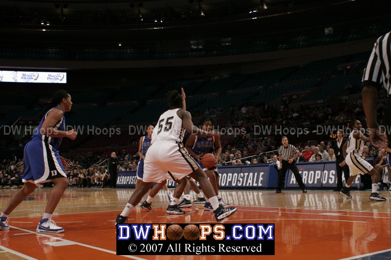 Keturah Jackson drives...