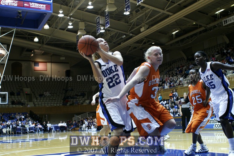 Brittany Mitch came off the bench late and played well, including this layup from Chante