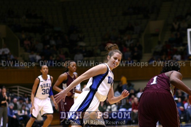 Emily Waner on defense in the last moments of the first half