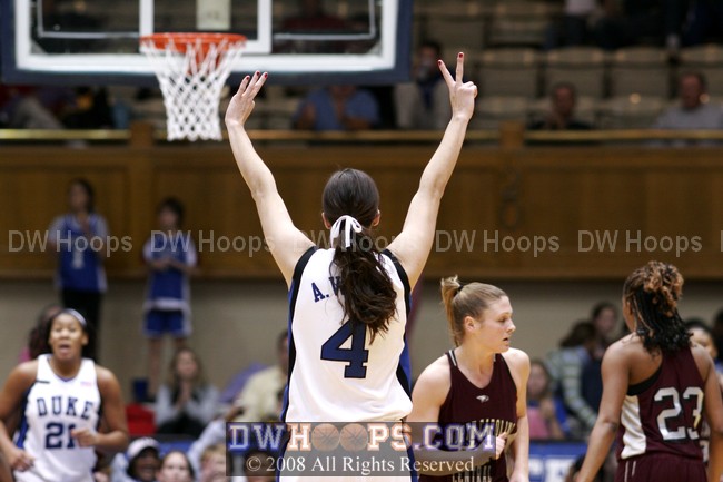 Abby Waner after a Duke made basket