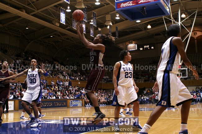Tonia Roundtree was already fouled by Wanisha Smith, no shot