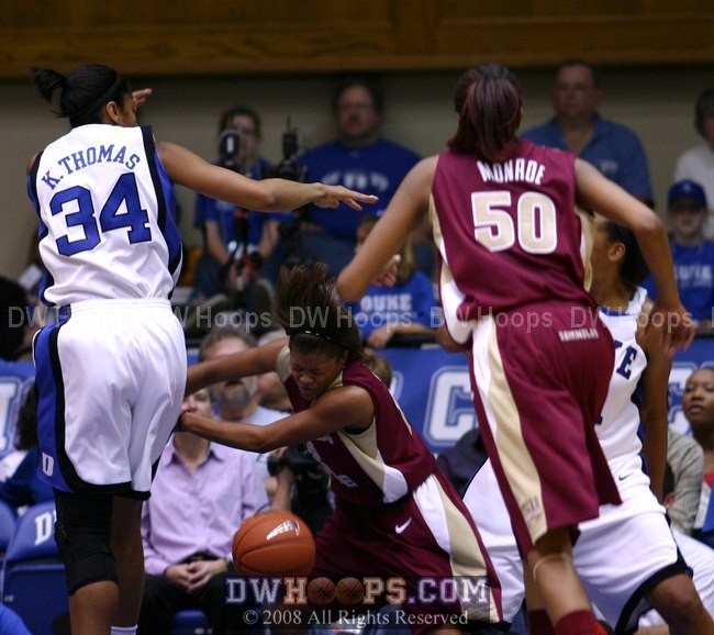 Courtney Ward fouled by Joy Cheek