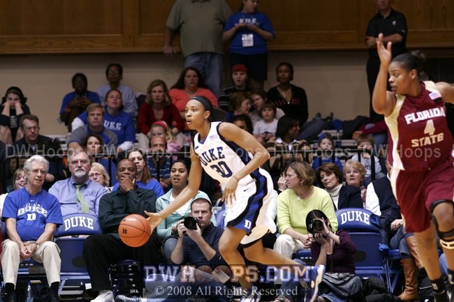 Carrem Gay rebounds Shante Williams' FT miss - FSU finished the first a woeful 4-13 from the line