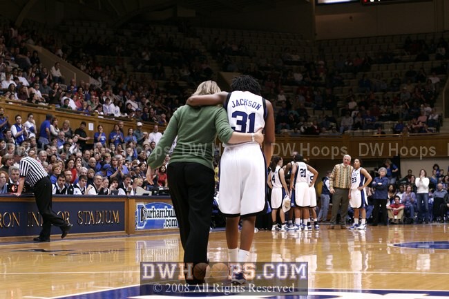 KJ was helped off and returned in the second half