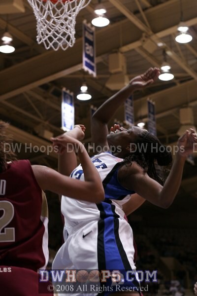 Karima's layup rolled off, but Chante converted the miss