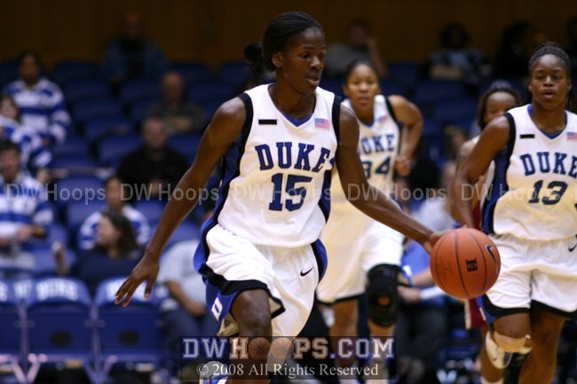 Bridgette Mitchell leads the Duke break