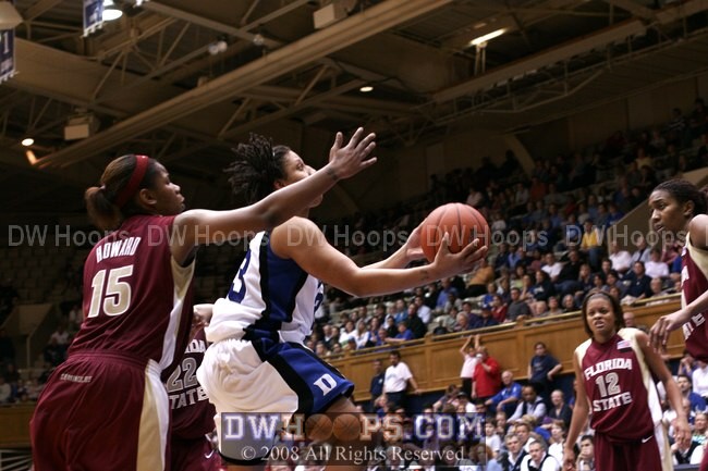 Wanisha Smith goes to the basket, but again just can't convert