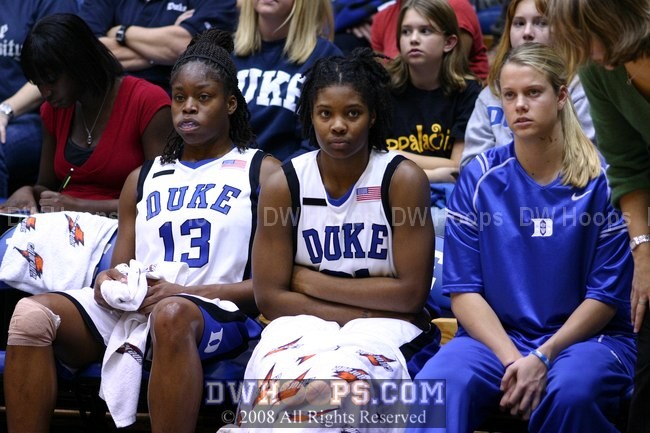 Karima, KJ, and Brittney, all suffering in the knee area