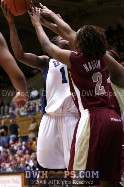 Karima goes inside again for another hoop