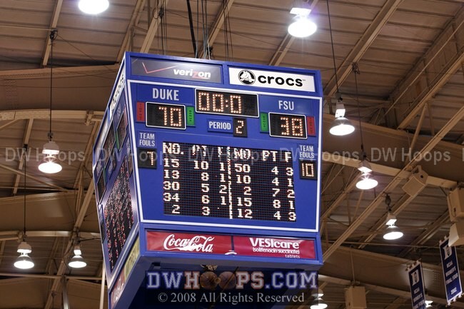 Ballgame.  Duke 70, Florida State 38.