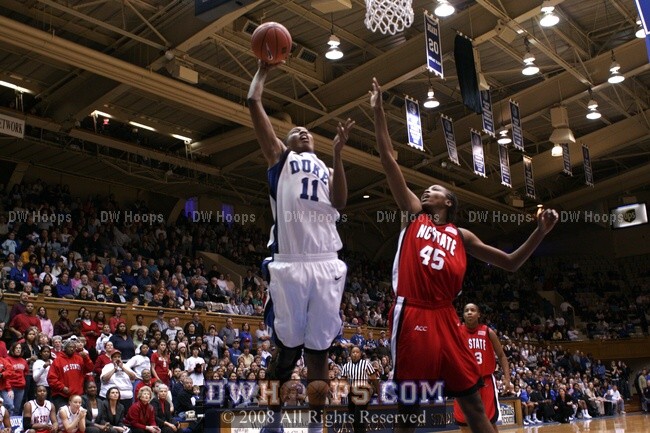 ...Chante Black on the other side of the lane, for the layup