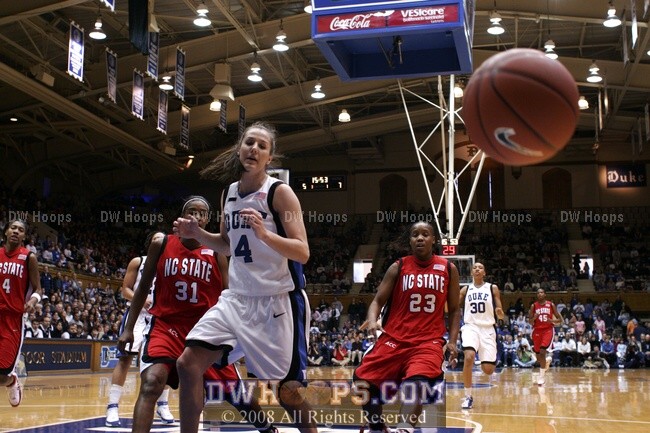 Duke loses the ball out of bounds, each team had 24 turnovers today