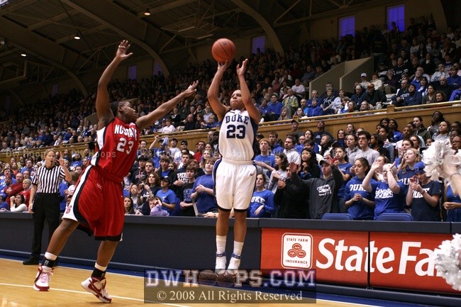 Wanisha Smith's three put Duke in front, but State was quick to answer