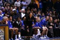 Coach P tells Duke to get back on D after the Cheek basket - 2-0 - 