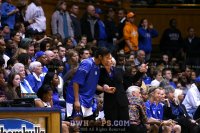 Coach McCallie counsels Krystal Thomas before sending her in -  - 