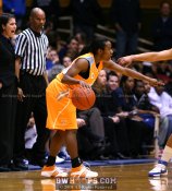 Shannon Bobbitt calls for a screen as Coach P calls to her team on D -  - 