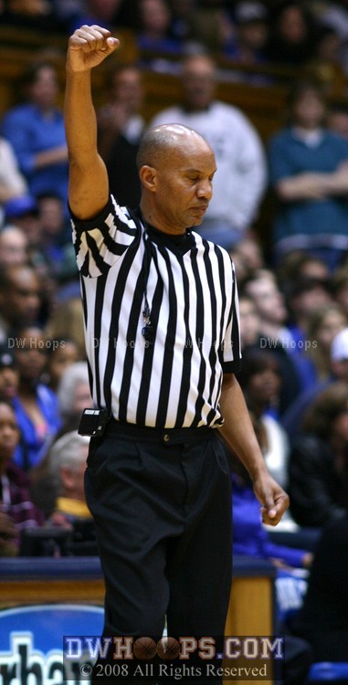 Wesley Dean signals the media timeout