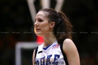 Abby Waner waiting for play to resume -  - 