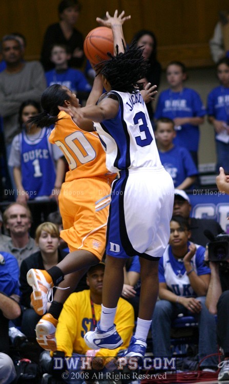 KJ's persistence pays off, no credit for the block but she did get the rebound.